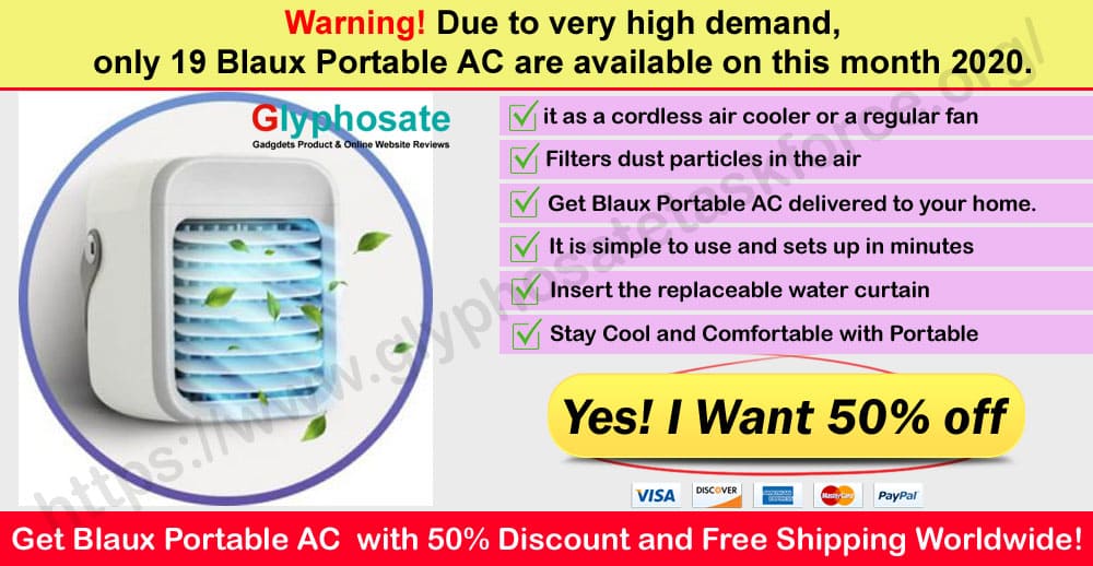 Blaux Portable AC Customer Reviews Where to buy on glypho